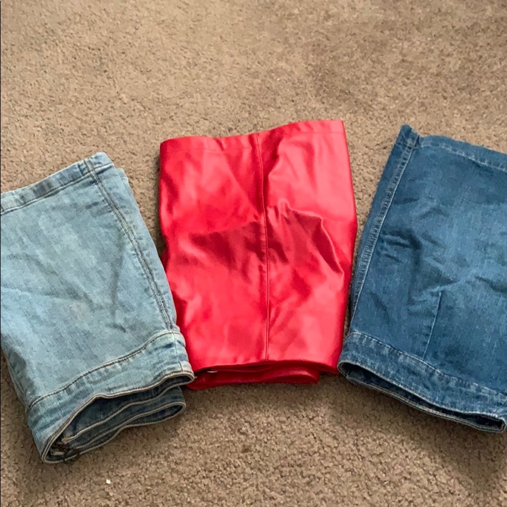A set of three skirts